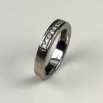 ALLIANSRING 18K VITGULD