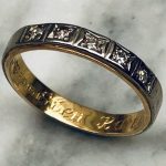 Vintage RING, 18k röd/vitguld, 3,5g