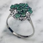 Vintage RING, 18k vitguld, 3,6g