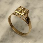 Vintage RING, 18k guld, 2,7g