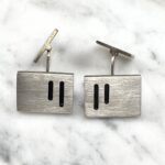 MANCHETTKNAPPAR, silver