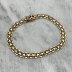 Vintage ARMBAND x-länk 18k guld