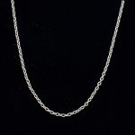 Vintage HALSKEDJA ankar 18k vitguld