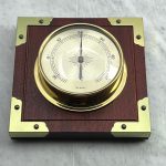 Vintage termometer trä/mässing
