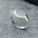 Vintage klackring silver